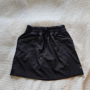 H&M Black Mini Skirt with Zipper Details